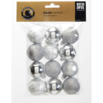 Decoratieve kerstballen zilver assorti- kerstdecoratie-zerostock-opkoper